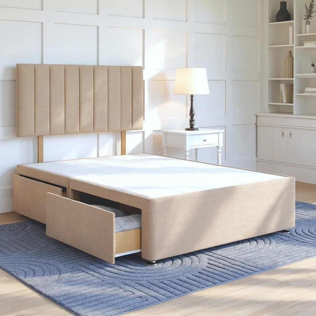 Florence Divan Bed Set with Strutted Headboard Divan bed Divan Base Direct 