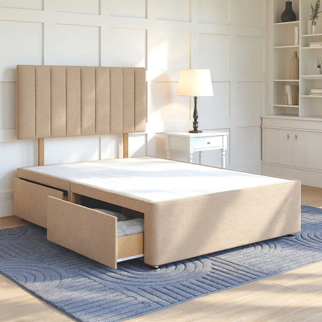 Florence Divan Bed Set with Strutted Headboard Divan bed Divan Base Direct 