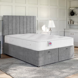 Florence Ottoman Bed Set with Floor Standing Headboard Ottoman Bed Set Divan Base Direct 