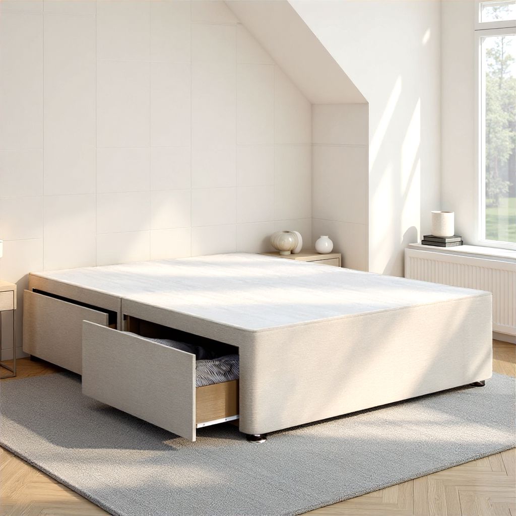 Grandeur Reinforced Platform Top Divan Bed Base Only Divan Base Divan Base Direct 