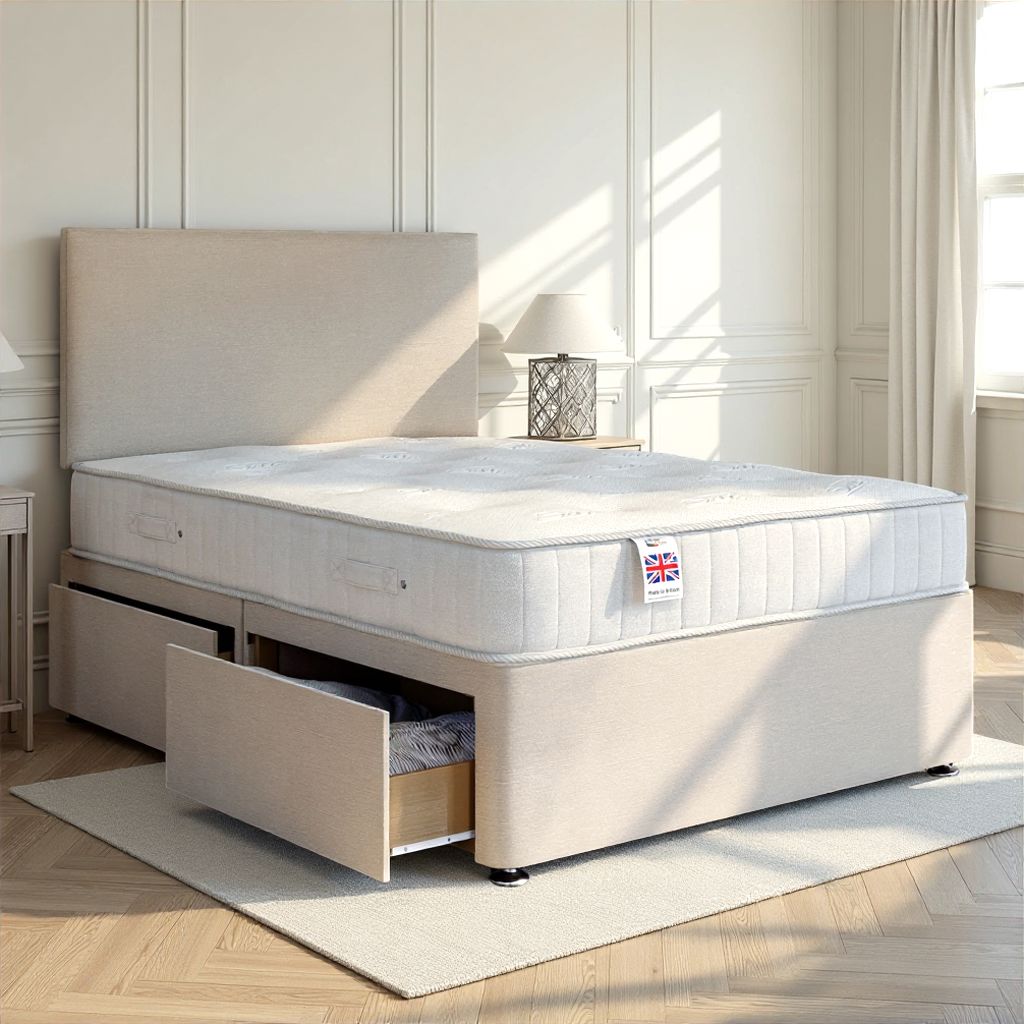 Grandeur Reinforced Platform Top Divan Bed Base Only Divan Base Divan Base Direct 