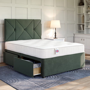 Hampton Strutted Upholstered Headboard Headboard Divan Base Direct 