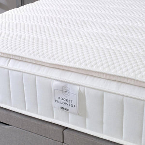 Hotel Shire Essentials 1000 Pocket Sprung Memory Foam Pillow Top Divan Bed Set Divan Bed Set Shire 