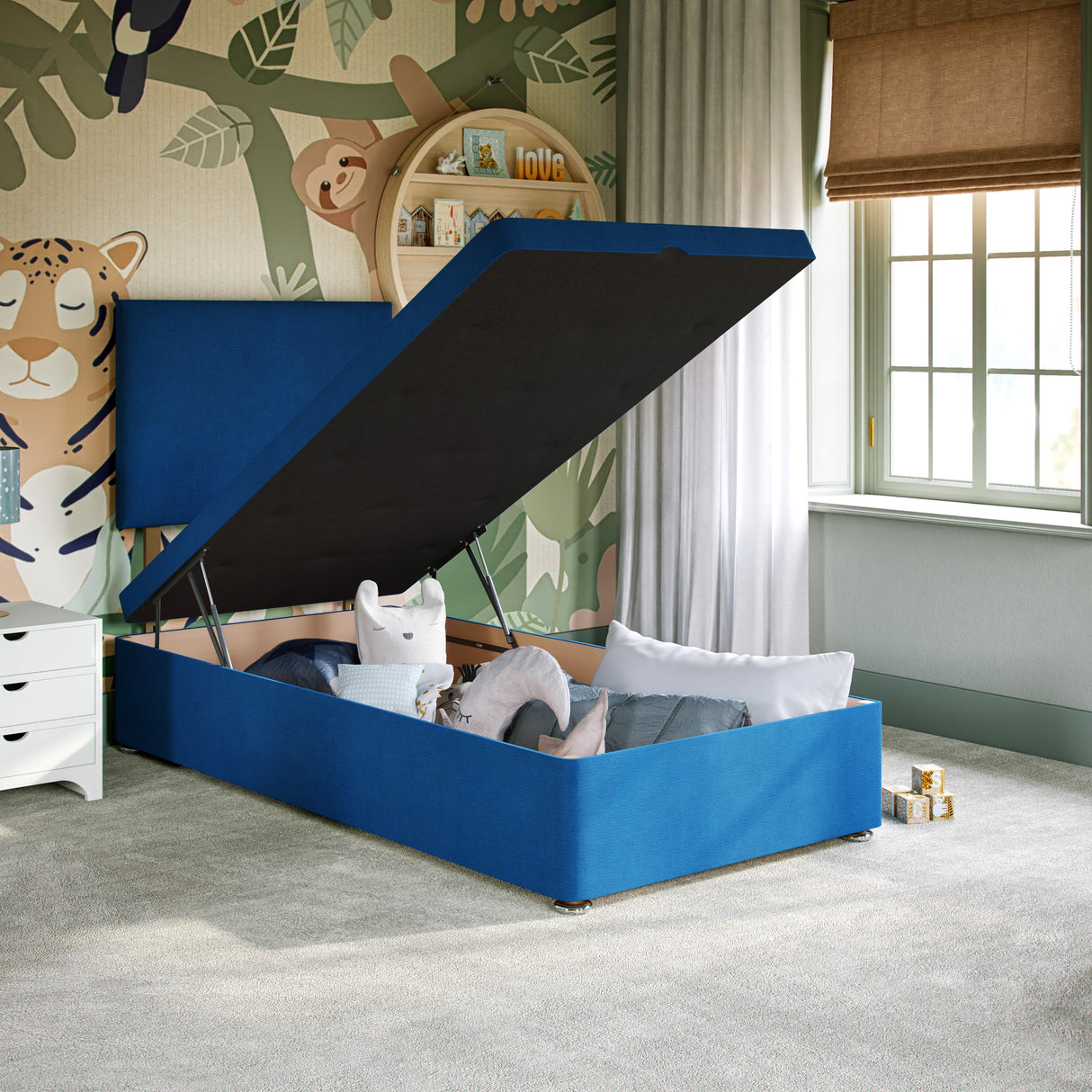 Kids Livorno Ottoman Bed with Strutted Headboard