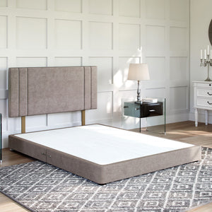 Low Divan Bed Base on Chrome Glides Low Divan Base Divan Base Direct 