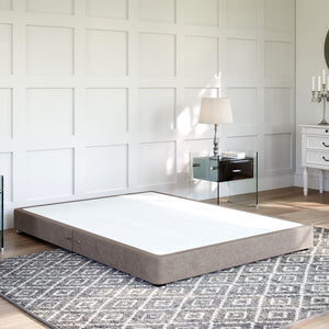 Low Divan Bed Base on Chrome Glides Low Divan Base Divan Base Direct 
