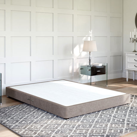 Low Divan Bed Base on Chrome Glides Low Divan Base Divan Base Direct 