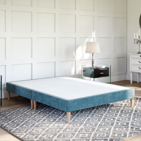 Low Divan Bed Base on Wooden Legs Low Divan Base Divan Base Direct 