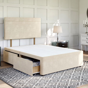 Lucca Divan Bed Set with Strutted Headboard Divan bed Divan Base Direct 