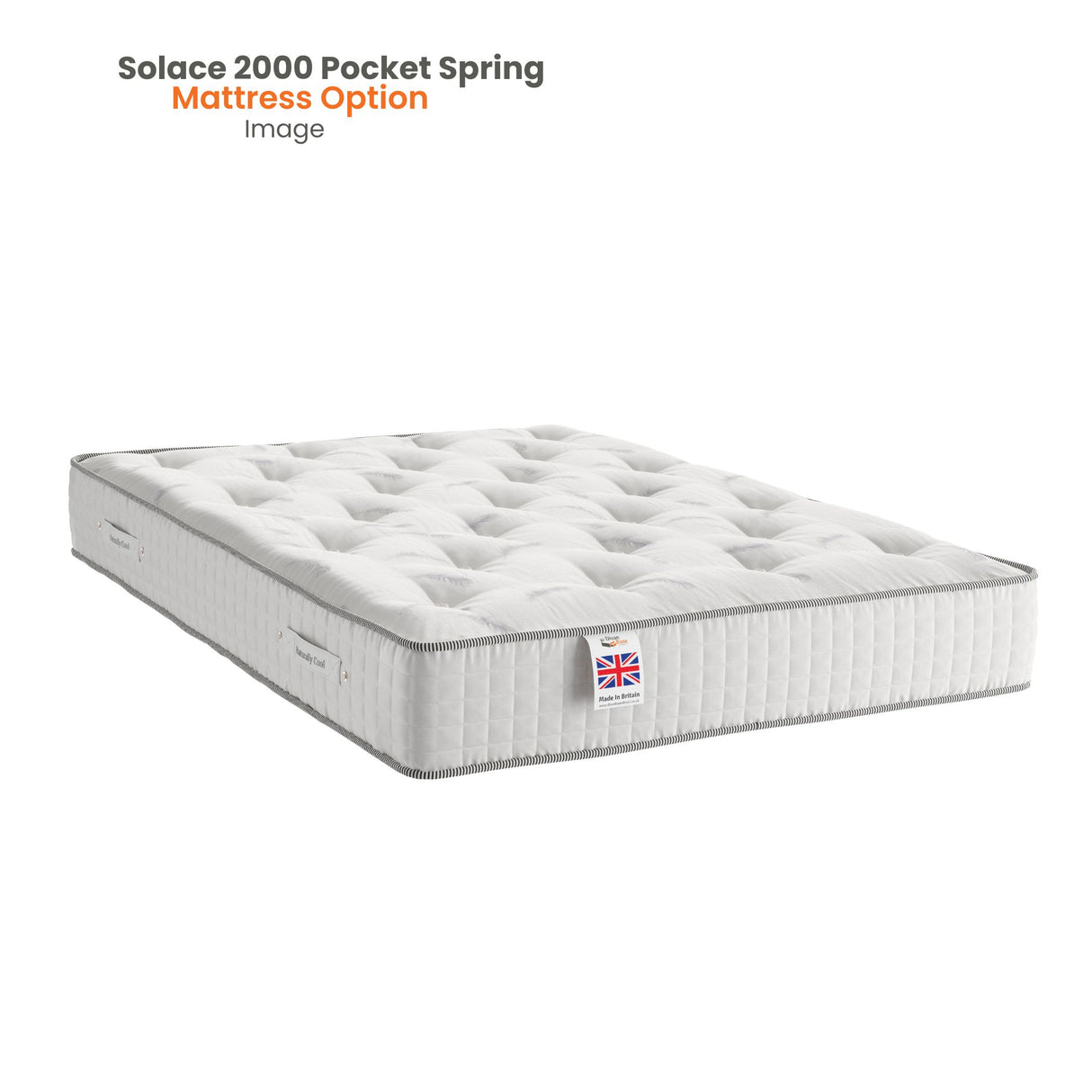Lucca Divan Bed Set with Strutted Headboard Divan bed Divan Base Direct 
