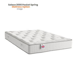 Lucca Divan Bed Set with Strutted Headboard Divan bed Divan Base Direct 