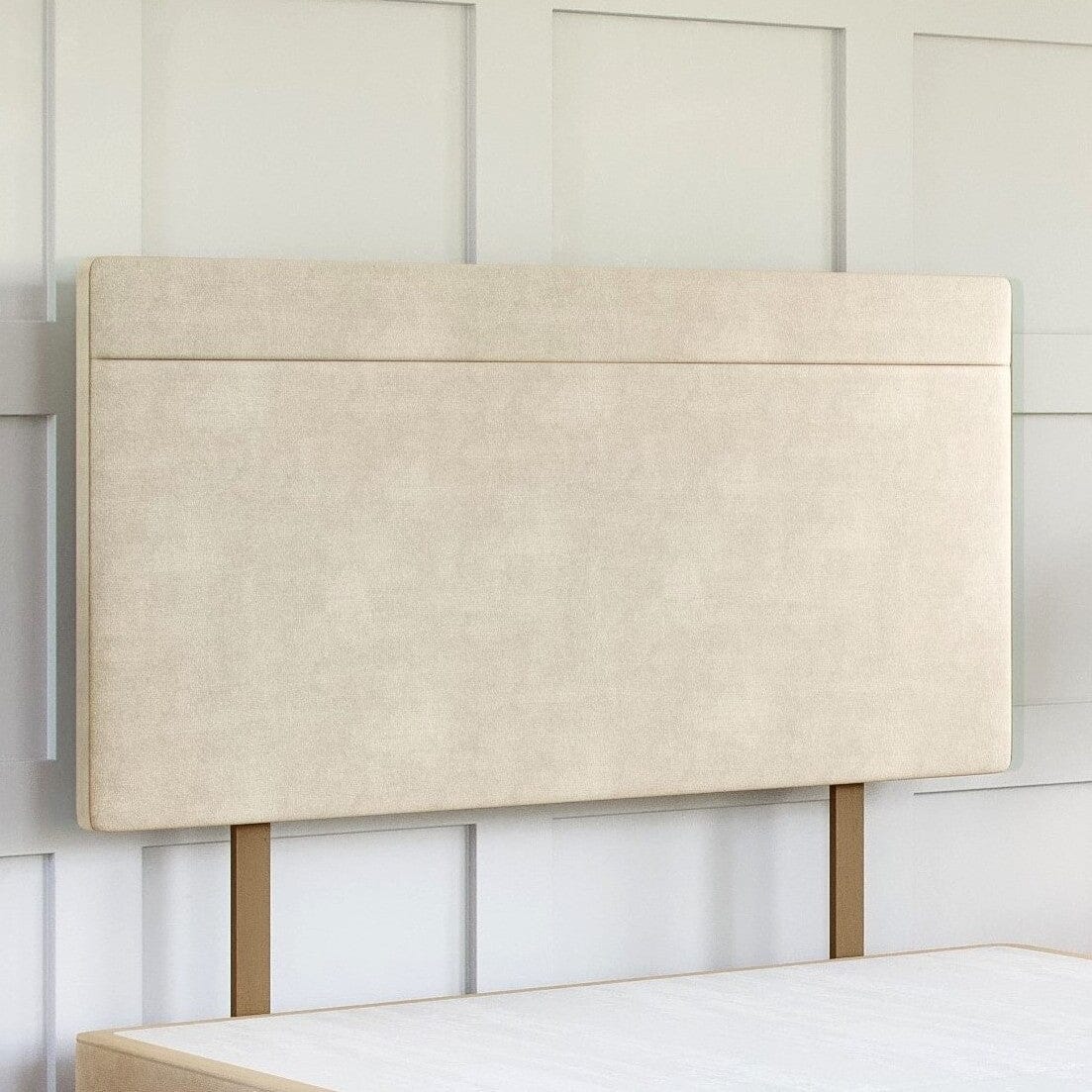 Lucca Strutted Upholstered Headboard Headboard Divan Base Direct 