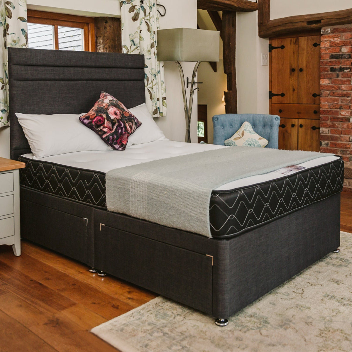 Madrid Special Memory Foam Sprung Divan Bed Set | Free Delivery – Divan ...
