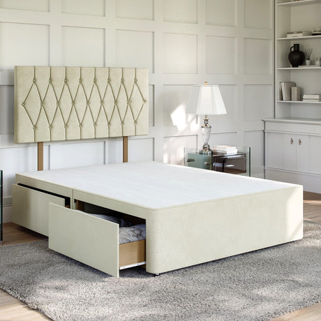 Matera Divan Bed Set with Strutted Headboard Divan bed Divan Base Direct 