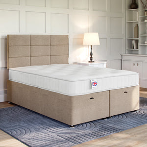 Ravenna Ottoman Bed Set with Strutted Headboard Ottoman Bed Set Divan Base Direct 
