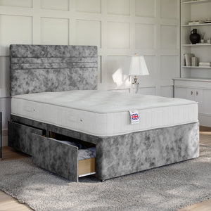 Richmond Divan Bed Set with Strutted Headboard Divan bed Divan Base Direct 