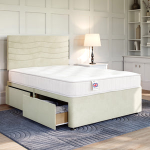 Sandringham Divan Bed Set with Strutted Headboard Divan bed Divan Base Direct 