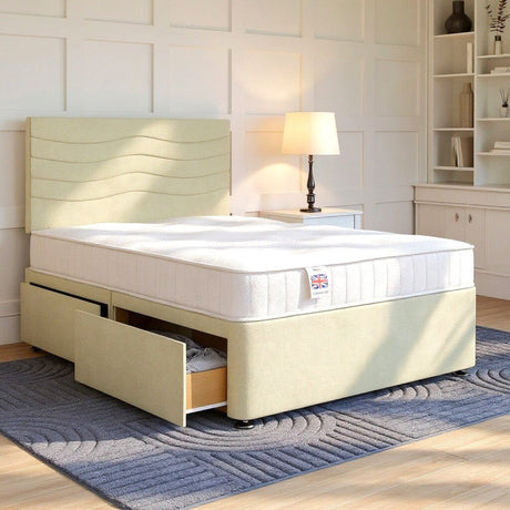 Sandringham Divan Bed Set with Strutted Headboard Divan bed Divan Base Direct 
