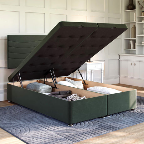 Sandringham Ottoman Bed Set with Strutted Headboard Ottoman Bed Set Divan Base Direct 