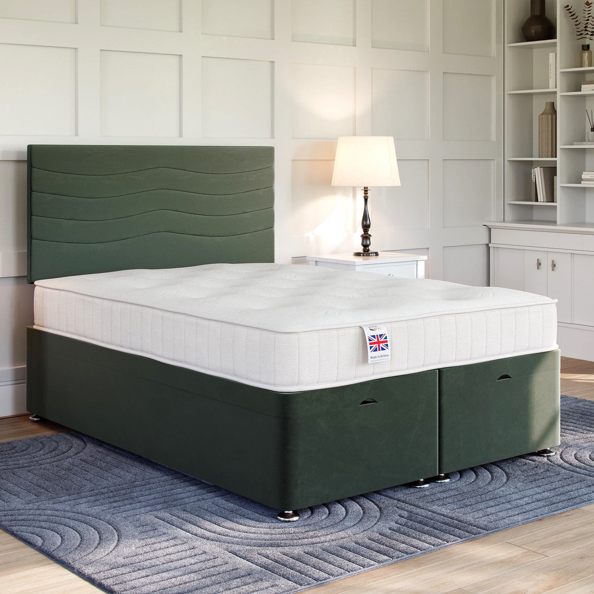 Sandringham Strutted Upholstered Headboard Headboard Divan Base Direct 