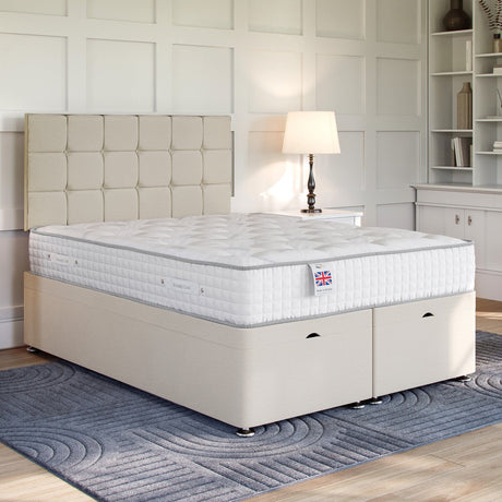 Sicily Ottoman Bed Set with Strutted Headboard Ottoman Bed Set Divan Base Direct 