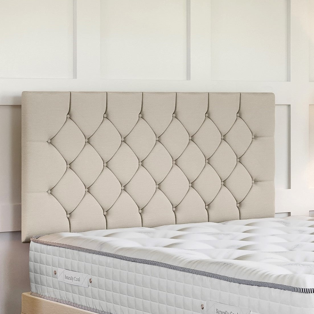 Chesterfield Strutted Upholstered Headboard