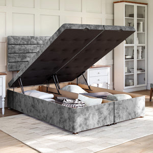 Sorrento Ottoman Bed Set with Strutted Headboard Ottoman Bed Set Divan Base Direct 