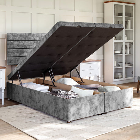 Sorrento Ottoman Bed Set with Strutted Headboard Ottoman Bed Set Divan Base Direct 