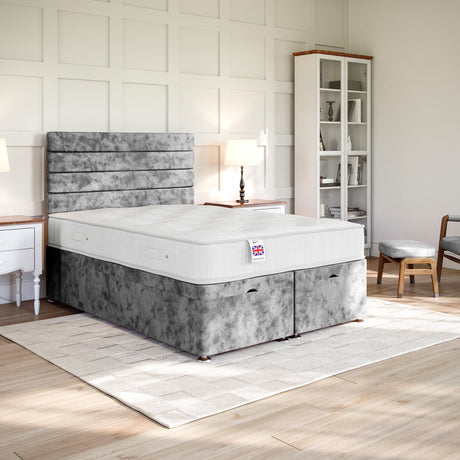 Sorrento Ottoman Bed Set with Strutted Headboard