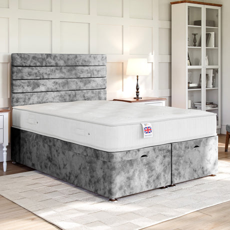 Sorrento Ottoman Bed Set with Strutted Headboard