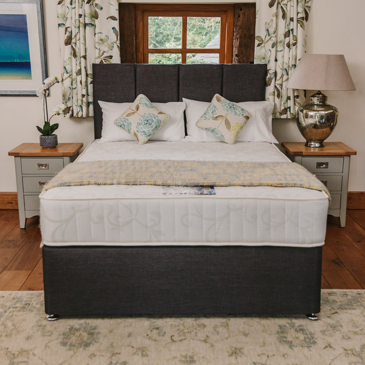 Super Paris Orthopaedic Backcare Sprung Hotel Divan Bed Set