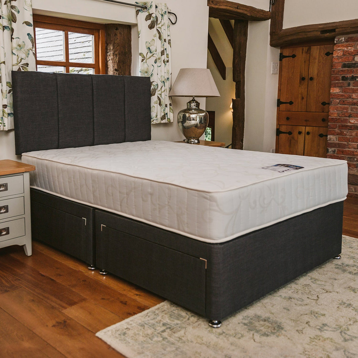 Super Paris Orthopaedic Backcare Sprung Hotel Divan Bed Set