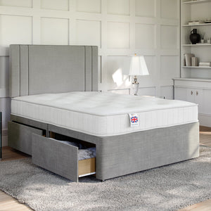 Verona Divan Bed Set with Strutted Headboard Divan bed Divan Base Direct 