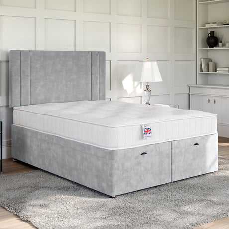 Verona Ottoman Bed Set with Strutted Headboard Ottoman Bed Set Divan Base Direct 