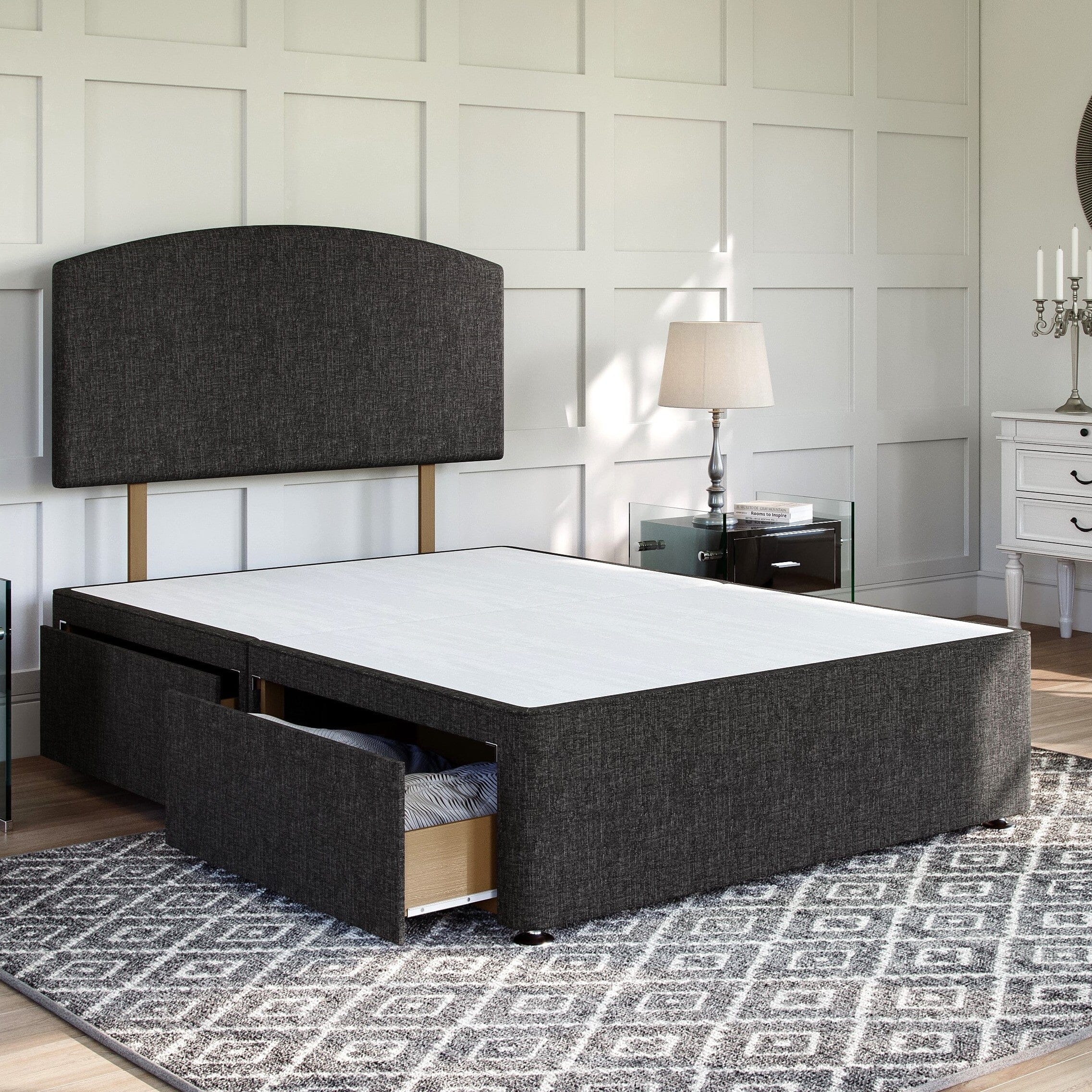 Wiltshire Divan Bed Set with Strutted Headboard Divan bed Divan Base Direct 