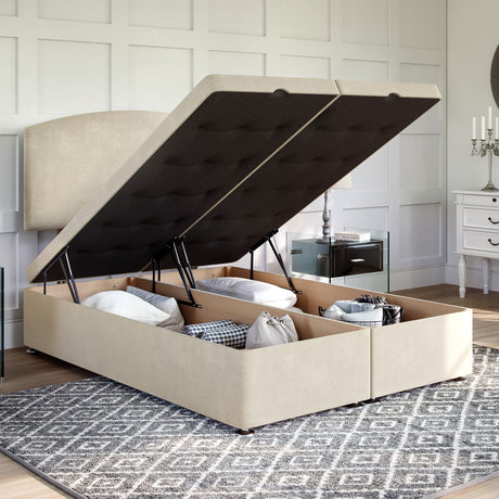 Wiltshire Ottoman Bed Set with Strutted Headboard Ottoman Bed Set Divan Base Direct 