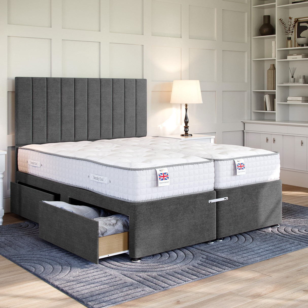 Zip and Link Platform Top Divan Bed Base Only Zip & Link Divan Base Direct 