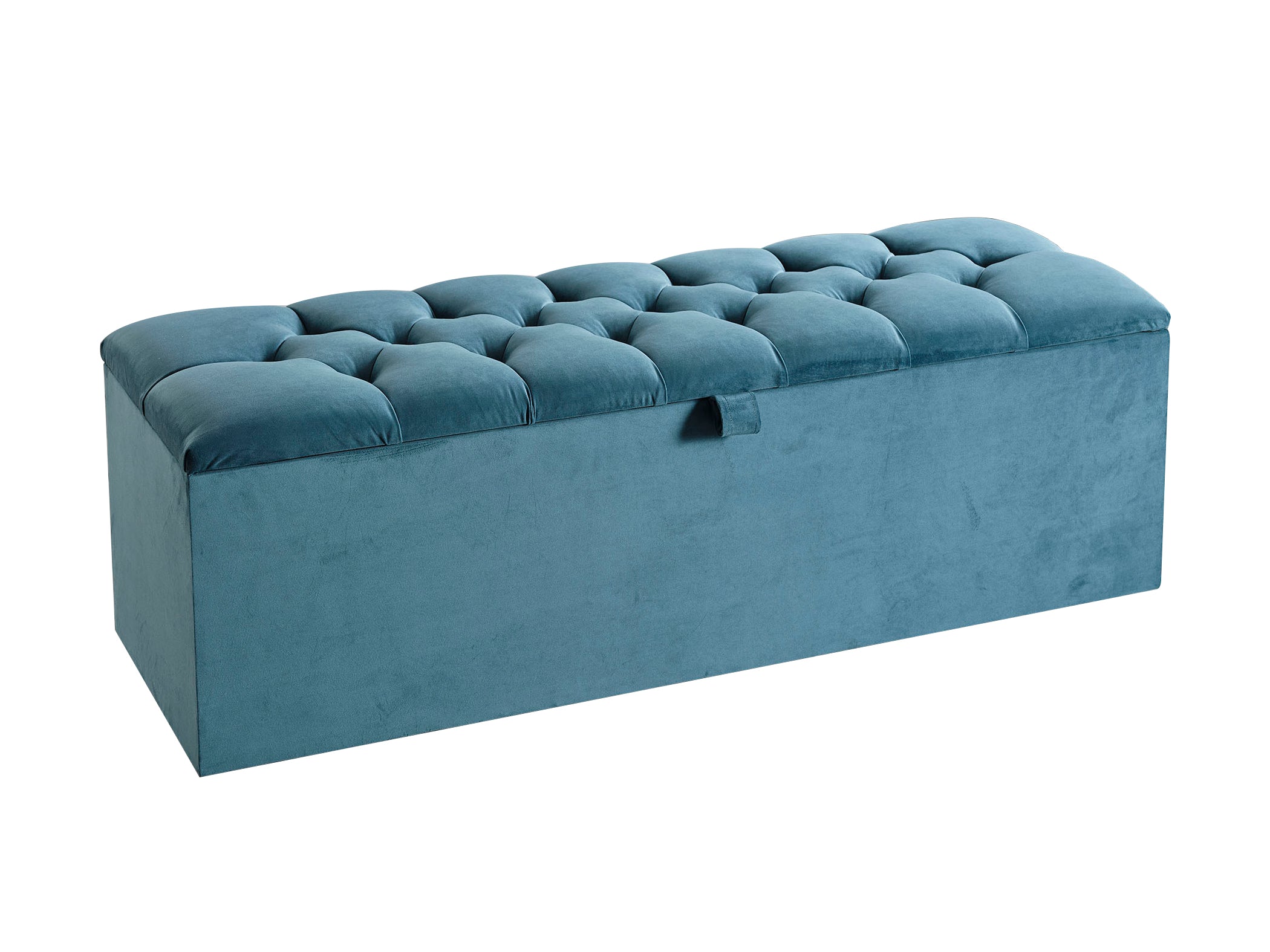 Blue ottoman deals storage box