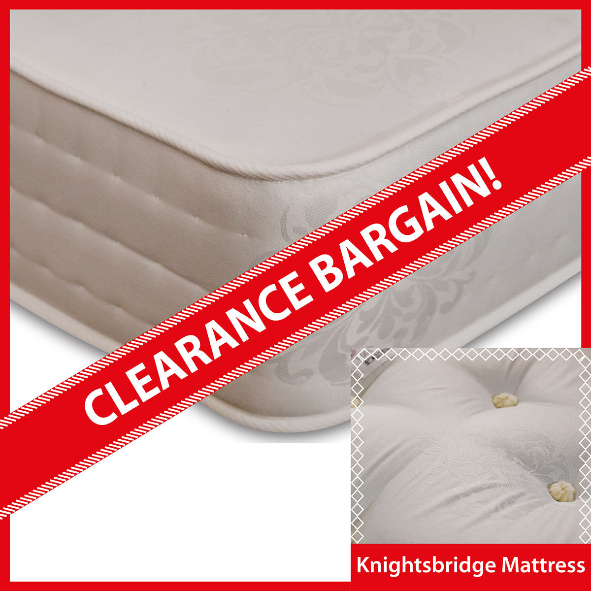 Knightsbridge 1000 Pocket Sprung Mattress CLEARANCE