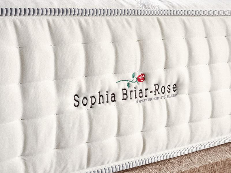 Sophia Briar-Rose Charlotte 2000 Pocket Sprung Cotton Tencel Natural Divan Bed Set