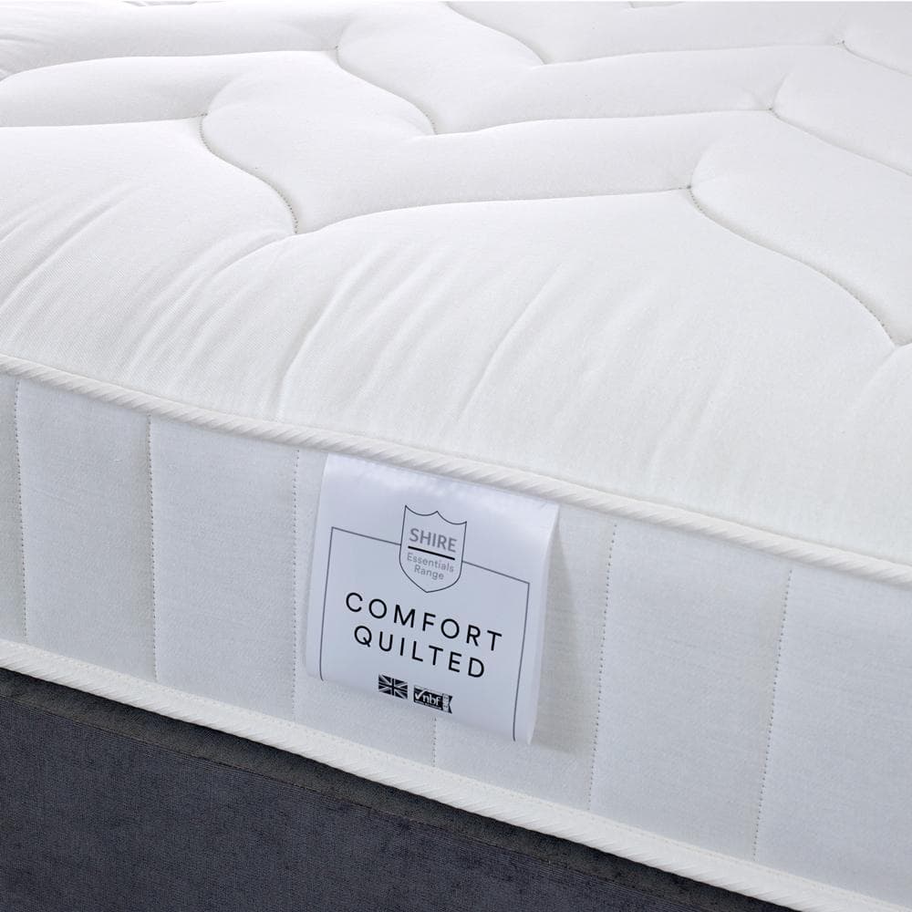 Shire Essentials Comfort Deep Quilted Sprung Divan Bed Set
