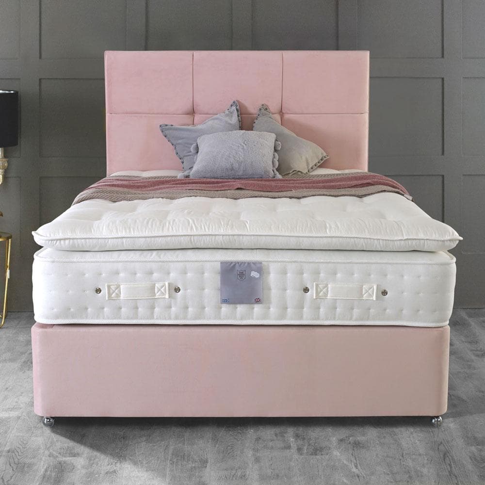 Shire Brecon 6000 Pocket Sprung Natural Fillings Pillow Top Divan Bed Set