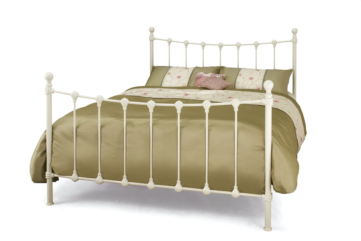 Tranquility Ivory Metal Bed Frame