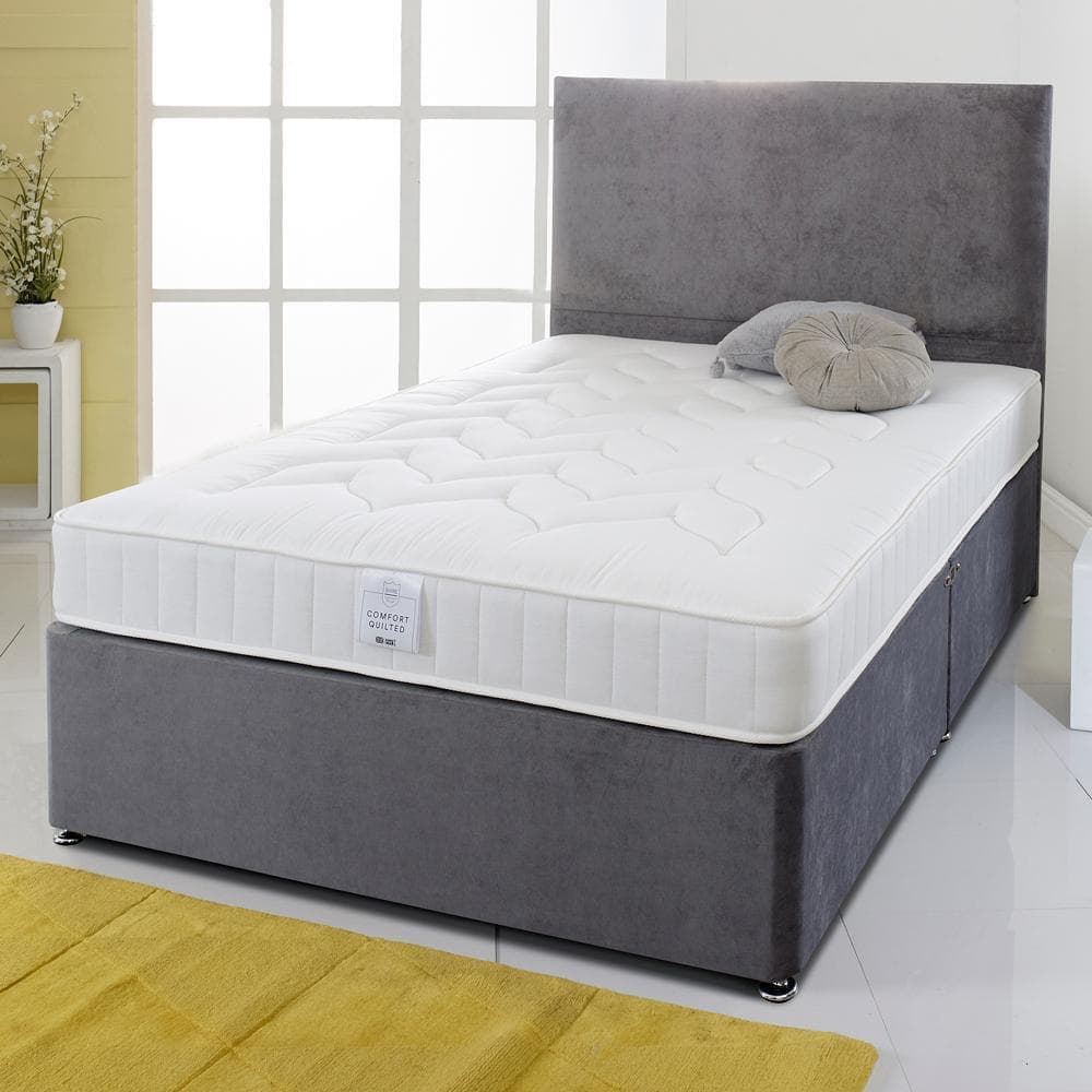 Shire Essentials Comfort Deep Quilted Sprung Divan Bed Set