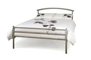 Royal Silver Metal Bed Frame