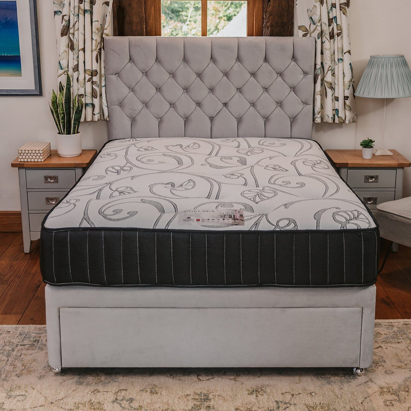 Chelsea 1000 Pocket Sprung Luxury Divan Bed Set Divan Bed Set Divan Base Direct 