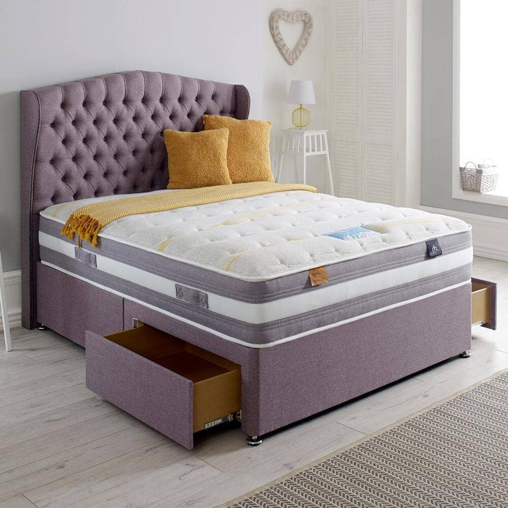 Dura Beds Cloud Lite Opulence 1500 Pocket Sprung Foam Divan Bed Set Divan Bed Set Dura 