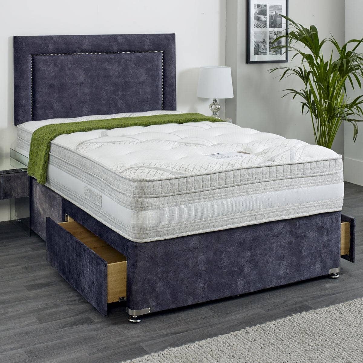 Dura Beds Panache Orthopaedic Sprung Cushioned Top Divan Bed Set Divan Bed Set Dura 