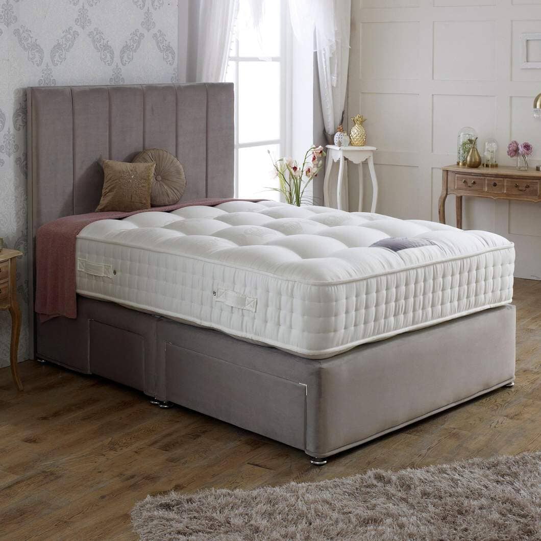 Dura Beds Royal Crown Natural 2000 Pocket Sprung Divan Bed Set Divan Bed Set Dura 