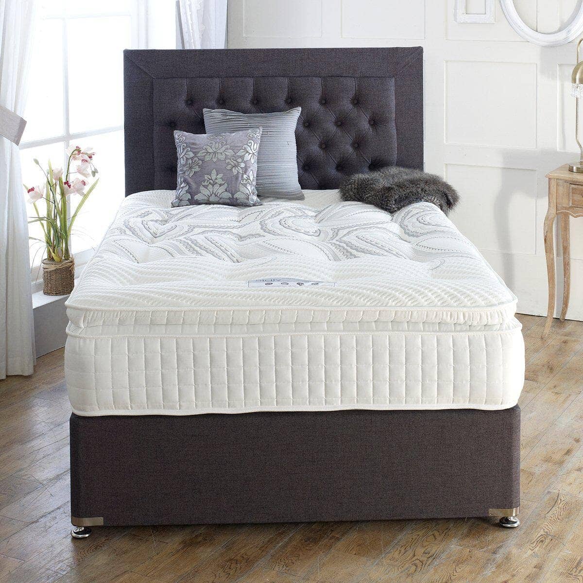 Dura Beds Sicily 2000 Pocket Sprung Pillow Top Divan Bed Set Divan Bed Set Dura 